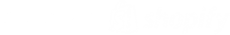 Shopify logo with five stars next to it.