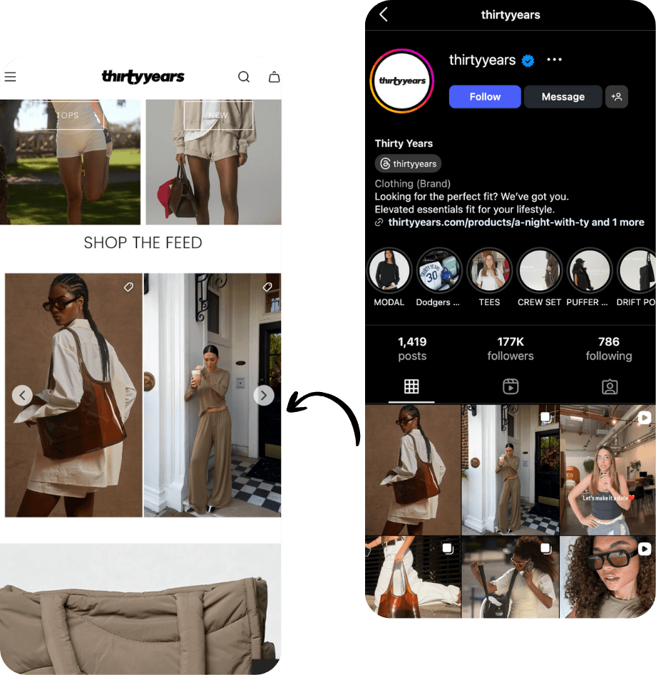 Auto-updating Instagram feed